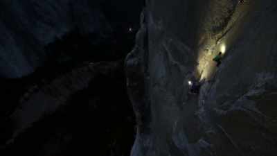 Kevin, through some kind
of magic or levitation, - The Dawn Wall