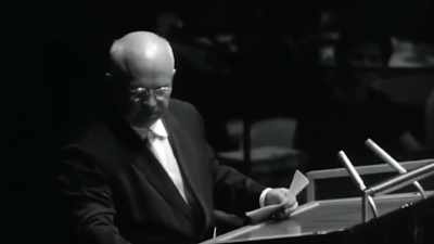 Khrushchev's response was not long in coming, - American Moon