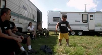 Kick yourself in the head Wee Man - Jackass: The Movie
