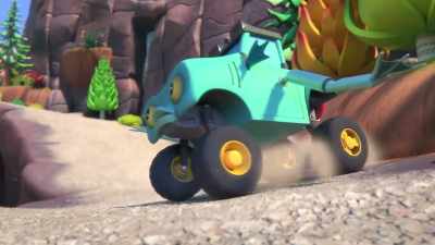 [Kid Car spluttering] - Mighty Monsterwheelies