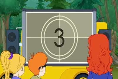 [kids cheering and shouting] - The Magic School Bus Rides Again