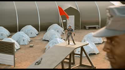 The kid's got some moves. - Starship Troopers