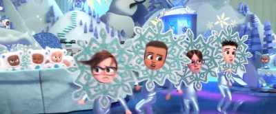 -KIDS: * It's wintertime *
-(Tim mumbling) - The Boss Baby 2: Family Business