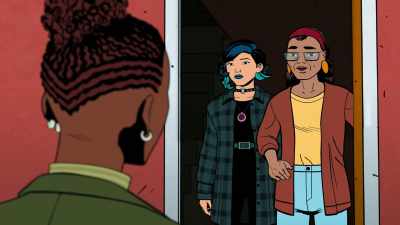 - [kids laughing]
- I'll just let you kids talk. - Your Friendly Neighborhood Spider-Man