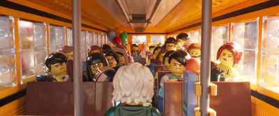 - (KIDS LAUGHING)
- KID: Shh. - The Lego Ninjago Movie