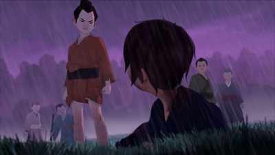 [kids laughing] - BLUE EYE SAMURAI