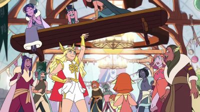[kids laughing] - She-Ra and the Princesses of Power