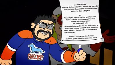 Kids screen writing Kevin Smith to remind you - Jay and Silent Bob's Super Groovy Cartoon Movie