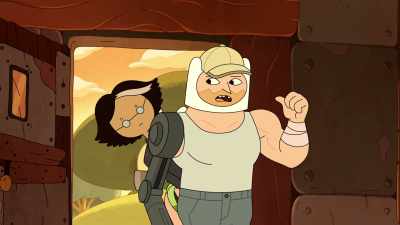 Kids, set the table
for three more. - Adventure Time: Fionna & Cake