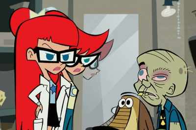 (KIDS SHOUTING,
OBJECTS CLATTERING) - Johnny Test