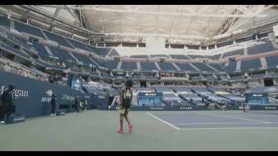 Kind of a shaggy-looking start for Osaka. - Naomi Osaka
