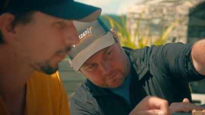 Kinda like
Iain Whyte's, - Gold Rush: Parker's Trail
