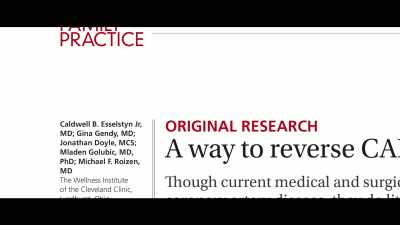 - [Kip] In a groundbreaking 
study published by Dr. Esselstyn - What the Health
