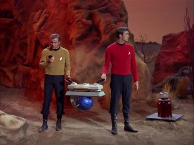 - Kirk to Enterprise.
- Spock here, captain. - Star Trek