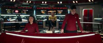 Kissing this nebula goodbye, take two. - Star Trek: Strange New Worlds
