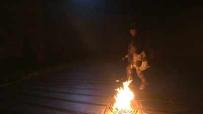 ― Klaus! Where are you?
― Over here! - Great British Theatre