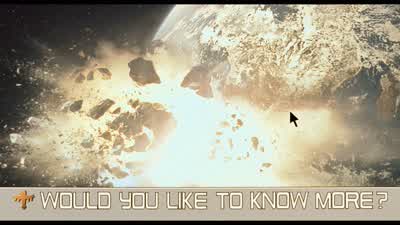 Klendathu, source of the attacks, orbits a twin-star system......whose brutal gravitational forces......produce an unlimited supply of Bug meteorites......in the form of this asteroid belt. - Starship Troopers