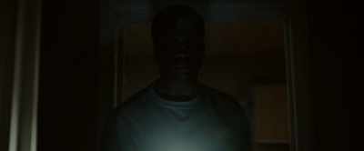[knife thuds] - His House