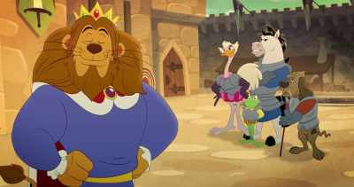 -Knights: Wrong!
-Oh, wha-- - Legend of the Three Caballeros