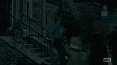 Knock 'em away.
Drive 'em down. - The Walking Dead