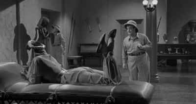 [ Knocking]
Come in. - Abbott and Costello Meet the Mummy