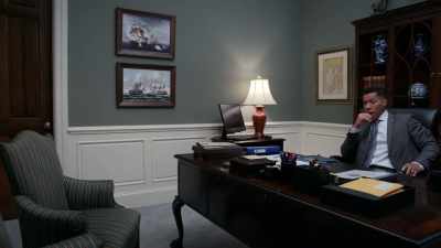 [Knocking on door]
Donald: I said not now! - Tyler Perry's The Oval