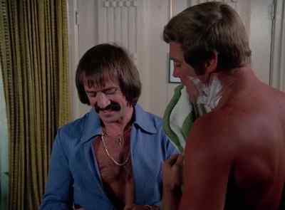 (KNOCKING)
(WATER RUNNING) - The Six Million Dollar Man