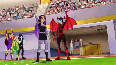 Korugar Academy wins the partner Biathlon. - DC Super Hero Girls: Intergalactic Games