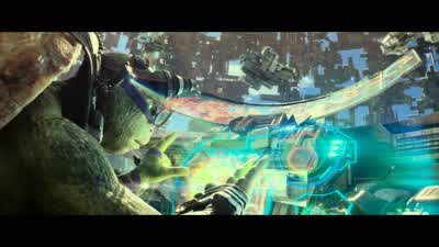 KRANG You know I'm looking forward to enslaving youA cage full of tortoises might be niceWe're turtles not tortoises There's a big differenceLEONARDO Yeah Turtles bite - Teenage Mutant Ninja Turtles: Out of the Shadows