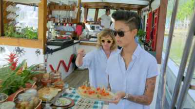 KRISTEN: All the
cooking takes place - Restaurants at the End of the World
