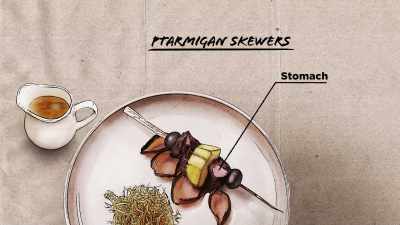 KRISTEN: The Ptarmigan
stomach, which we plan to - Restaurants at the End of the World