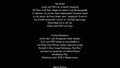 Kristina Söderbaum was allowed
to work directly after the war - Hitler's Hollywood