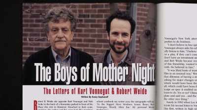 [Kurt Vonnegut]
Congratulations, - Kurt Vonnegut: Unstuck in Time
