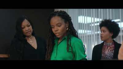 -Kyra, I'll walk you out.
-[Hazel clears throat] - The Other Black Girl