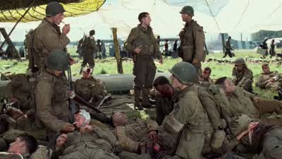 L ended up without a scratch Took my co pilot's head off - Saving Private Ryan