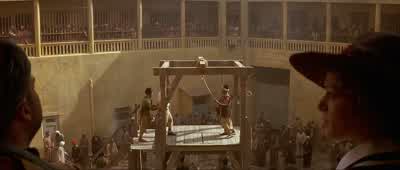 I'll give you 100 pounds to save this man's lifeMadam I would pay 100 pounds just to see him hang200 pounds Proceed300 poundsAny last requests pigYeah Loosen the knot and let me goOf course we don't let him go500 poundsAnd what elseI'm a very lonely man - The Mummy