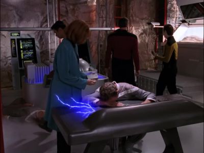 LA FORGE:
Framework's still charged, so watch it. - Star Trek: The Next Generation