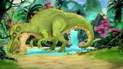 ♪ La, la-la-la, la, la, la, la ♪ - Gigantosaurus