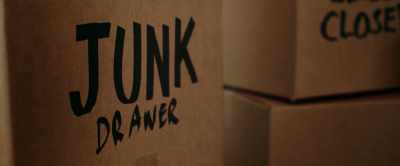 Labels like "junk drawer," - The Minimalists: Less Is Now