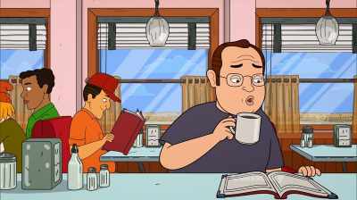[Lacey] Can I have your
attention, everybody? - Corner Gas Animated