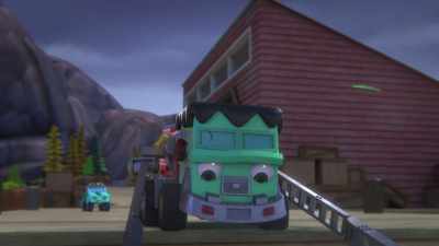[Ladder Arms whirring] - Mighty Monsterwheelies