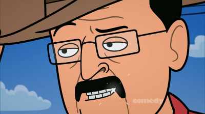 Ladies.
['70s chords strike] - Corner Gas Animated