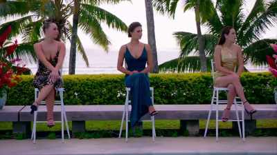 - Ladies, I'm going to ask you
to nominate your bottom two. - FBOY Island NZ
