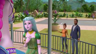 Lady, come on.
Pick a horse and let's go! - Barbie: A Touch of Magic