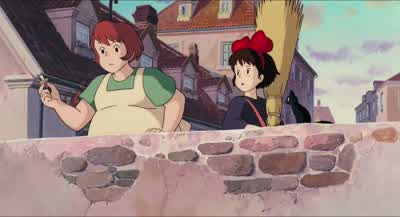 Lady! Your pacifier! Lady, you forgot this! - Kiki's Delivery Service