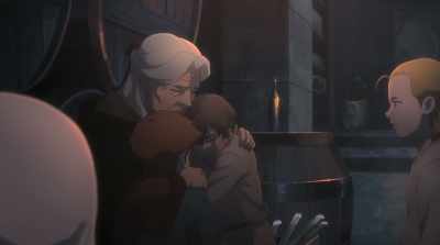 -[Lady Zerbst] Be calm. Be calm.
-[low rumbling] - The Witcher: Nightmare of the Wolf