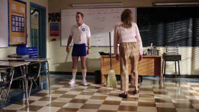 LAINEY: While Coach
was suddenly falling
for one teacher, - Schooled