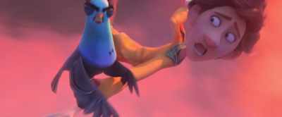 - Lance? What are you...
- (STRAINING) - Spies in Disguise