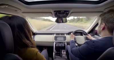 Land Rover has developed
a see-through trailer concept. - White Rabbit Project