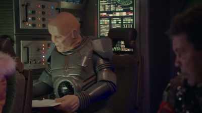 "Landing." - Red Dwarf: The Promised Land